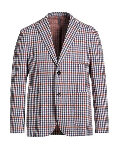Montedoro Man Blazer Blue Size 42 Cotton In Multi