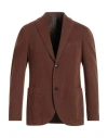 Montedoro Man Blazer Brown Size 44 Cotton, Cashmere