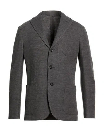 Montedoro Man Blazer Grey Size 44 Virgin Wool, Acrylic In Multi