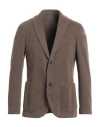 Montedoro Man Blazer Khaki Size 46 Cotton, Cashmere In Beige