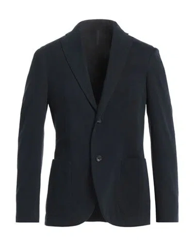 Montedoro Man Blazer Midnight Blue Size 44 Cotton, Cashmere In Black
