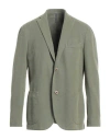 Montedoro Man Blazer Military Green Size 44 Cotton, Ramie