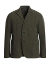 Montedoro Man Blazer Military Green Size 44 Cotton, Elastane