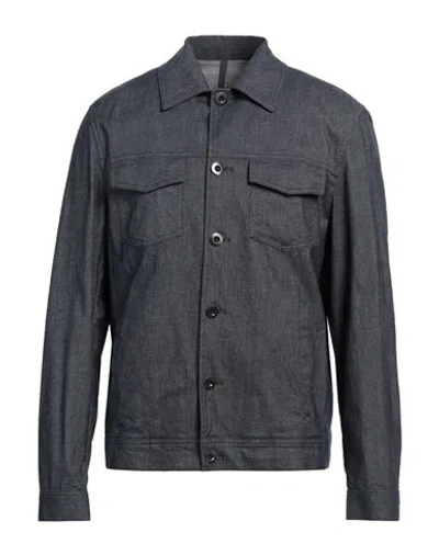 Montedoro Man Denim Outerwear Blue Size 42 Cotton, Elastane