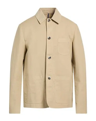 Montedoro Man Jacket Beige Size 42 Cotton, Elastane In Brown