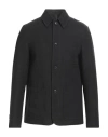 Montedoro Man Jacket Charcoal Size 44 Linen, Virgin Wool In Grey
