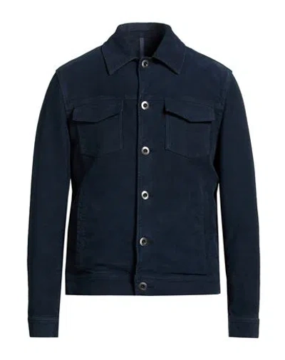 Montedoro Man Jacket Midnight Blue Size 42 Cotton