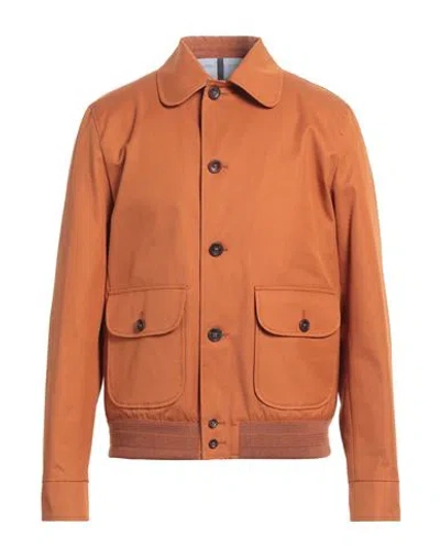 Montedoro Man Jacket Tan Size 42 Cotton In Brown