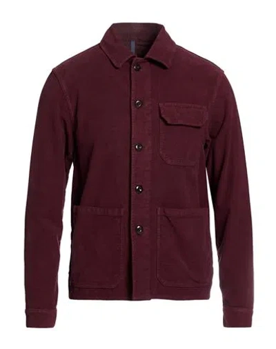 Montedoro Man Shirt Garnet Size Xxl Cotton, Elastane In Red