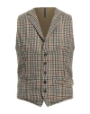 Montedoro Man Vest Beige Size S Wool In Beige