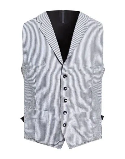 Montedoro Man Tailored Vest Blue Size M Cotton, Linen
