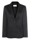 Montedoro Notched-lapel Single-breasted Blazer In Black
