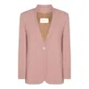Montedoro Pink Viscose Casual Jacket In Multicolor