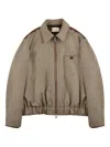Montedoro Primo Check Bomber Jacket In Brown