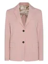 Montedoro Pink Cotton Casual Jacket In Pink