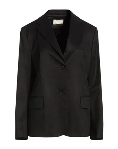 Montedoro Woman Blazer Black Size 10 Viscose, Virgin Wool, Elastane
