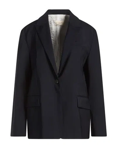 Montedoro Woman Blazer Midnight Blue Size 8 Virgin Wool