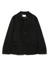 Montedoro Wool Blazer In Black
