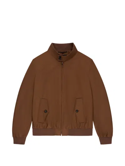 Montedoro Zip-fastening Jacket In Burgundy