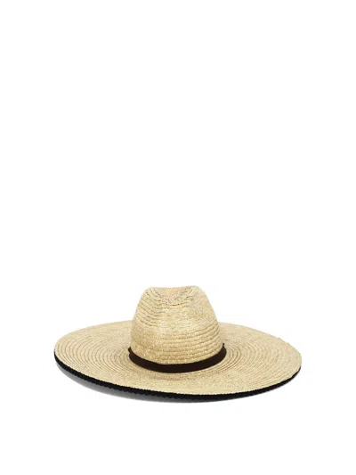 Montegallo Straw Sombrero Hats Beige