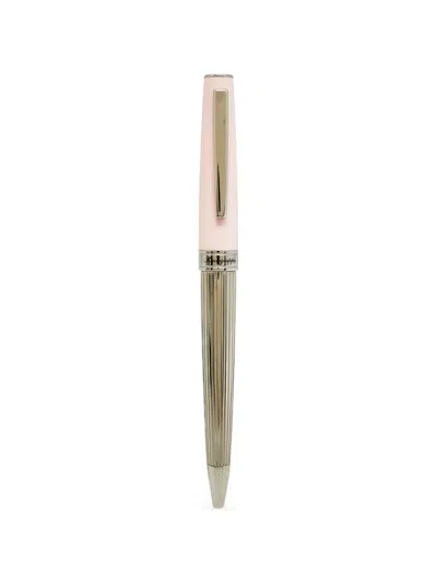 Pre-owned Montegrappa Armonia Duetto Ballpoint Pen In Silver
