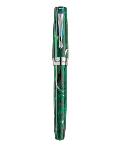 Montegrappa Elmo 02 Marbled Rollerball Pen In Green