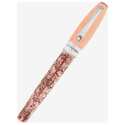 Montegrappa Merry Skull Copper Pen In Pink