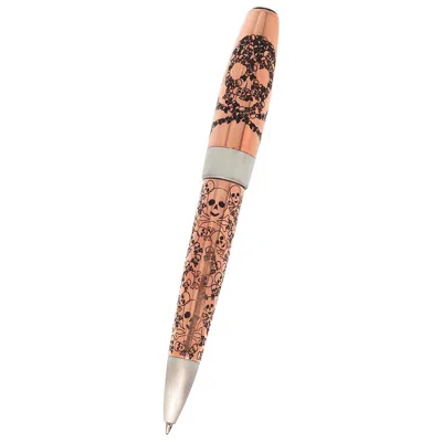 Montegrappa Merry Skull Copper Pen In Orange