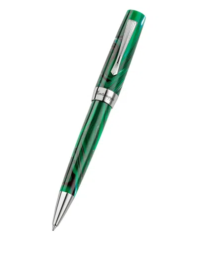 Montegrappa Stainless Steel Pen In Green