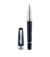 Montegrappa Sterling Silver-trim Extra Otto Rollerball Pen In Blue