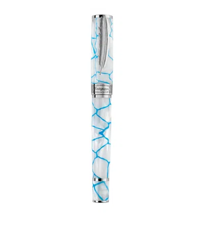 Montegrappa Wild Arctic Ice Fountain Pen In Blue