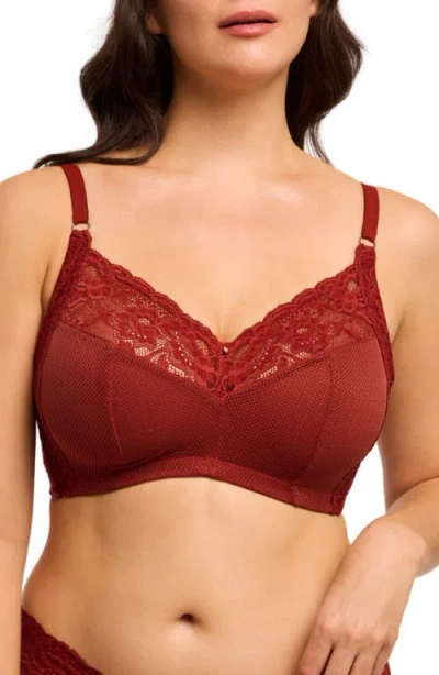 Montelle Intimates Ayla Wireless Bra In Brown