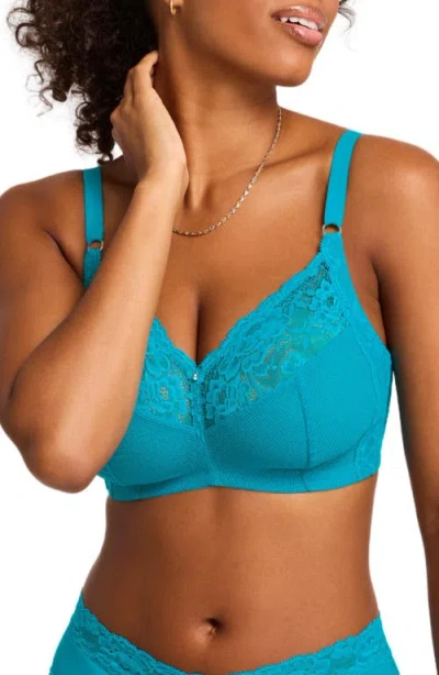 Montelle Intimates Ayla Wireless Bra In Turquoise
