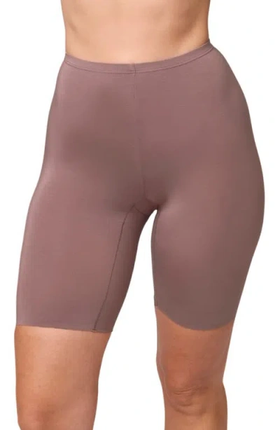 Montelle Intimates Body Bliss Biker Shorts In Brown
