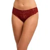 Montelle Intimates Brazilian Lace Panties In Red