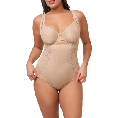 Montelle Intimates Contour Smoothing Bodysuit In Neutral