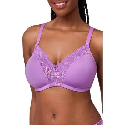 Montelle Intimates Dream Wireless T-shirt Bra In Purple
