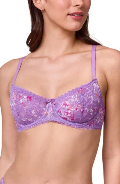 Montelle Intimates Flirt Lace Underwire Demi Bra In Multi