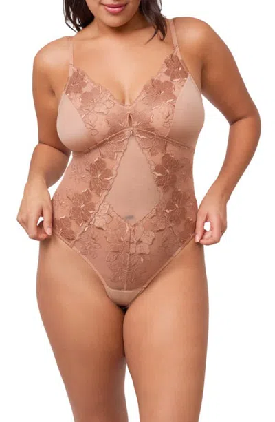 Montelle Intimates Golden Hour Bodysuit In Neutral
