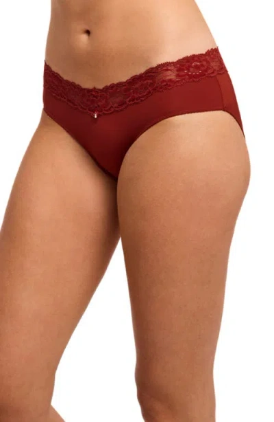 Montelle Intimates Hipster Briefs In Red