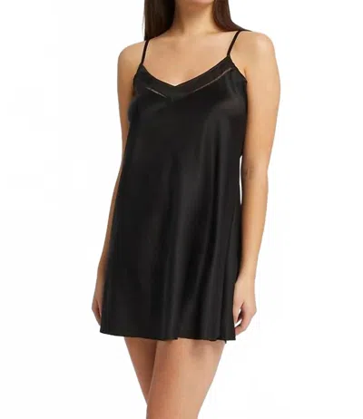 Montelle Intimates Inej Essential Silk Chemise In Black