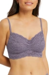 Montelle Intimates Lace Bralette In Purple Cloud