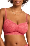 Montelle Intimates Lace Bralette In Spiced Coral