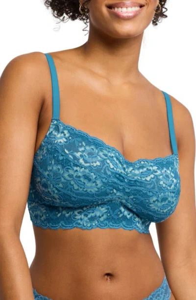 Montelle Intimates Lace Bralette In Surf/ Mint