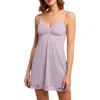 Montelle Intimates Lace Bust Support Chemise In Purple