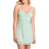 Montelle Intimates Lace Bust Support Chemise In Seafoam