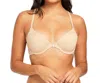 Montelle Intimates Lace Racer Bra In Sand In Beige