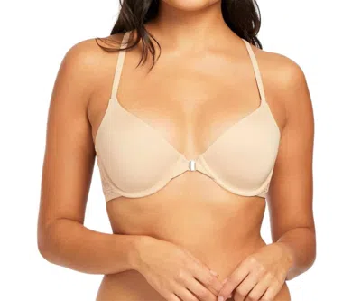 Montelle Intimates Lace Racer Bra In Sand In Beige