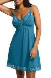 MONTELLE INTIMATES LACE TRIM FULL BUST SUPPORT CHEMISE
