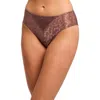 Montelle Intimates Lace Trim High Leg Briefs In Multi
